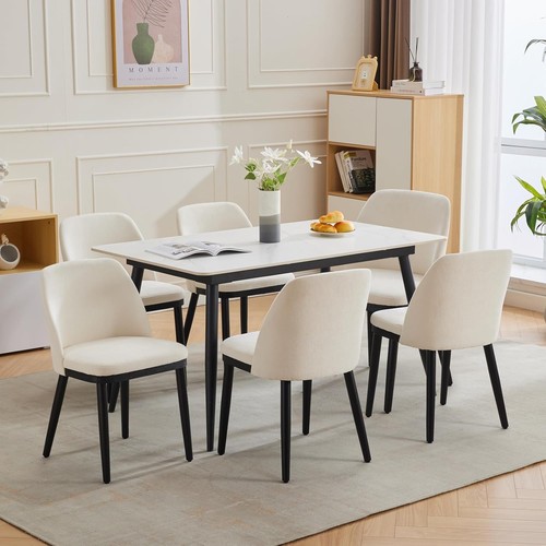 Set upholstered dining - set, 6