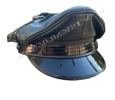 Full black Muir Biker Peaked