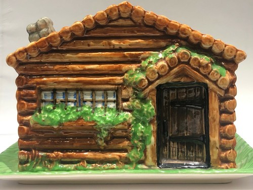 Large beswick ware log - large, cabin