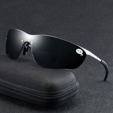 Large Men Pilot Bifocal Sunglasses Flexible Frame Sports Reading glasses Driving