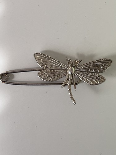 Vintage dragonfly silver tone - silver,