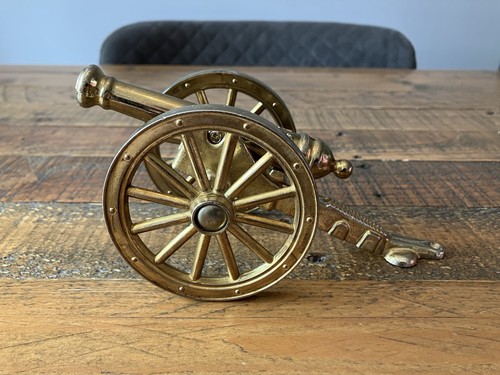 Vintage brass cannon - brass, ~