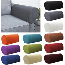 2PCS Removable Arm Stretch Sofa Couch Chair Protector Armchair Covers Armrest UK