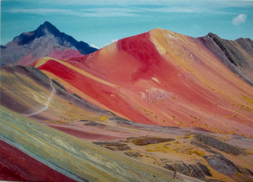 Rainbow mountain peru - mountain, art