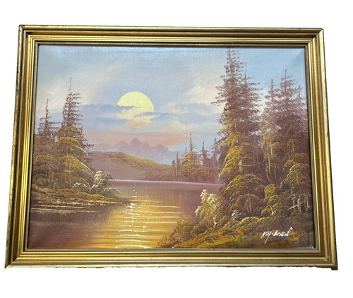 Vintage original oil painting - vintage,