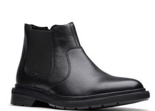 *NEW* Rockport Chelsea Ankle Boots Oberon Men’s Size 13M Black Leather 