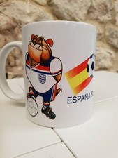 Bulldog Bobby England Espana 82 Mascot Cup Mug 1980s World Cup Admiral Bull Dog