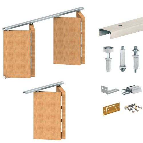 Folding door track - track, for