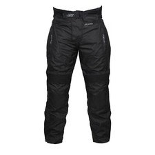 RKSPORTS 2121 WATERPROOF MOTORBIKE MOTORCYCLE BLACK MENS TEXTILE  TROUSERS