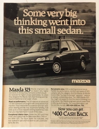 Mazda 323 sedan - mazda, 1989
