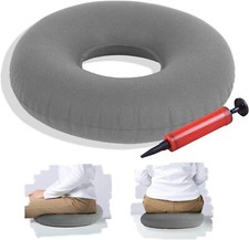 TUAKIMCE Inflatable Donut Ring Cushion, Hemorrhoid Seat Pillow, Round Wheelchai