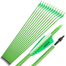 Archery Carbon Arrows 30" SP500 3" Vanes Recurve Compound Bow Hunting Target