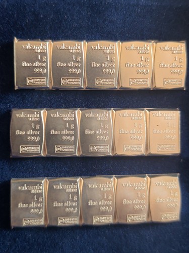 Valcambi silver bars - x,
