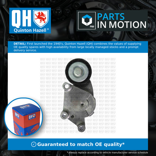 Aux belt tensioner - belt, fits