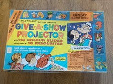 Vintage Chad Valley Give A Show Projector  + Colour Slides - Boxed Sold as Seen
