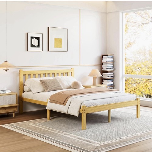 Hunlostten double bed - bed, frame