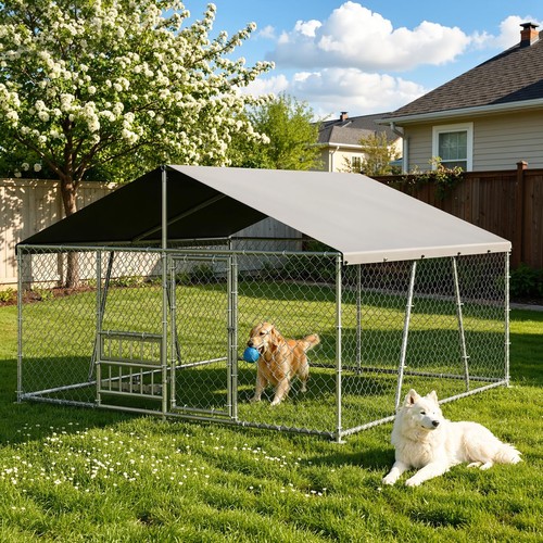 Large dog run cage - run, in