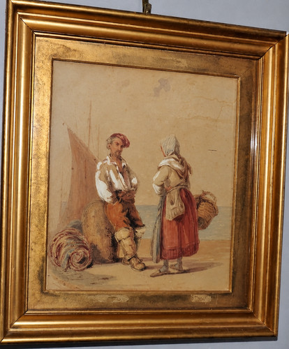 Antique 19thc watercolour - antique,
