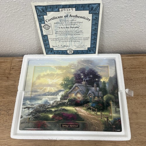 Thomas kinkade plates - kinkade, bradford
