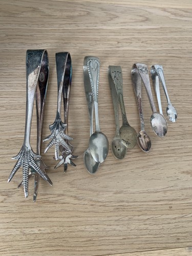 Vintage sugar ice tongs - vintage,