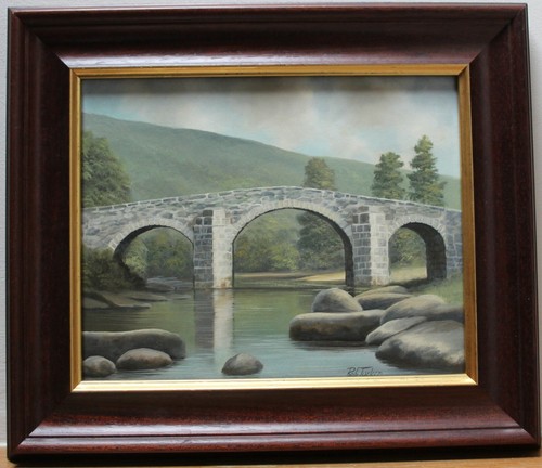 Huccaby bridge dartmoor framed - bridge,