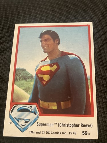 Superman card comics 1978 - card, dc