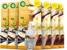 Air Wick Plug In Diffuser Refill, White Vanilla Bean, 19ml, Pack of 6