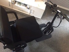 Folding Three Wheeled Mobility Scooter with Seat Electric Power Compact  Black