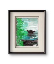 Boat In Stillness Quiet