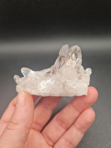 Clear quartz with brookite - clear,