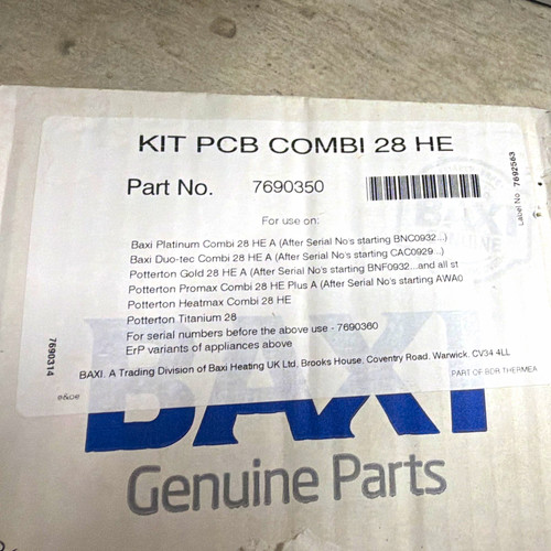 Baxi genuine parts pcb - baxi,