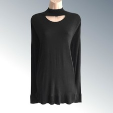 TWIST Black Fine Knit Viscose