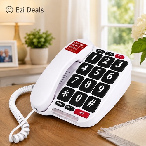 Big button landline phone - button,