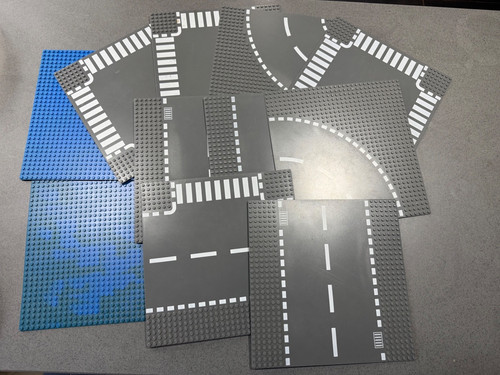 Lego grey road - lego, x