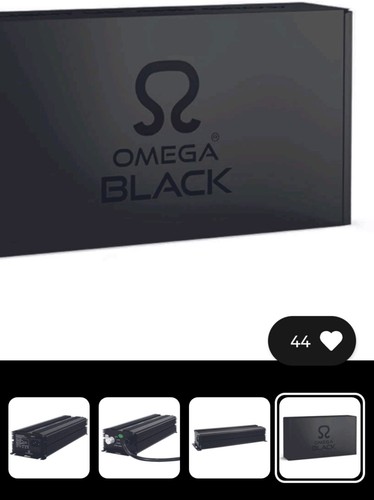 Omega black 600 watt dimmable - omega,