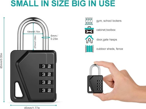 Digit combination padlock - 4,