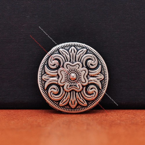 10x silver punk celtic flower - 10x,