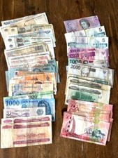 A Collection Of Foreign Used Banknotes 