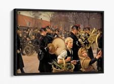 ERIK HENNINGSEN, CHANGING OF THE GUARD -FLOAT EFFECT CANVAS WALL ART PIC PRINT