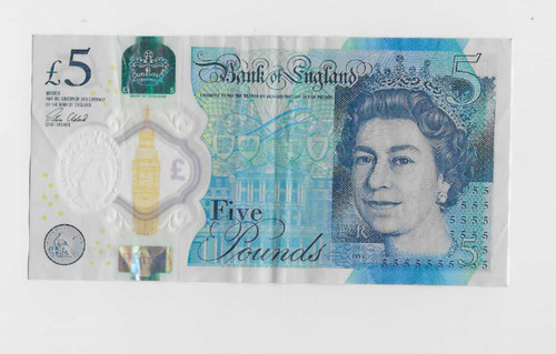 Five pound note polymer - pound,