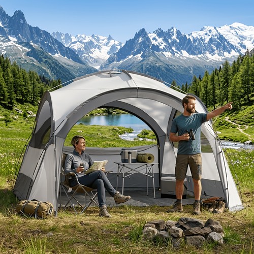 5m glamping dome tent - 3.5m,