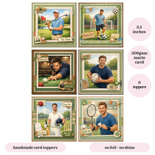 6 x Men's Mixed Sports Card