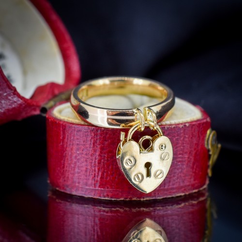 Antique heart padlock - heart,