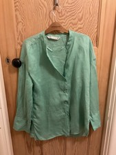 BBWOT Zara 100% Linen Oversize  Shirt Size XS - 43 Inch Bust