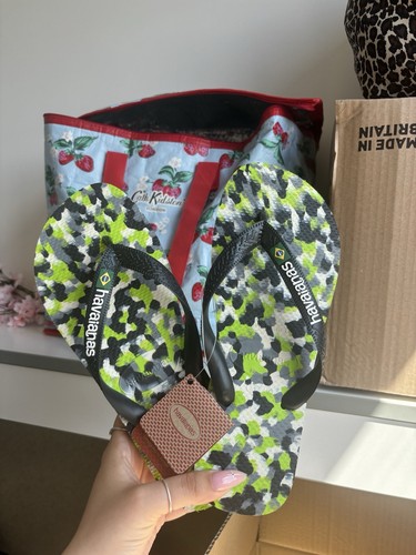 Havianas flip flops green - havianas, and