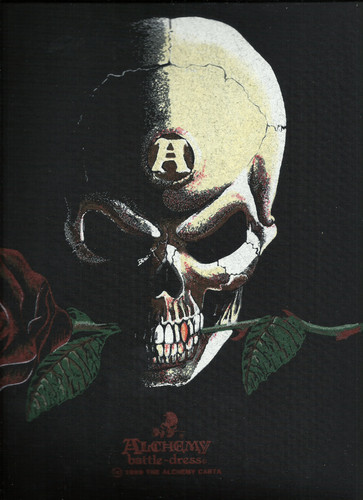 Alchemy gothic skull rose - &,