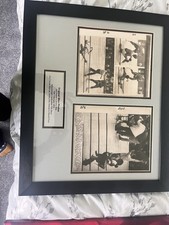 Joe Frazier Vs Jimmy Ellis 18th Feb 1970 Signed Print In Frame Boxing Legend