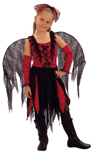 Halloween girls red black - girls, red/