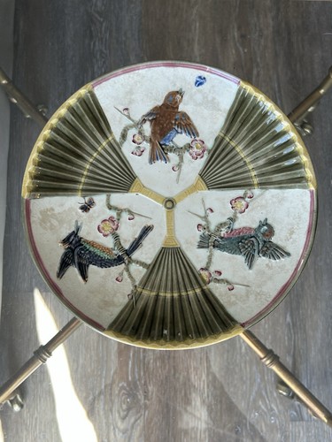 Majolica ceramic plate with
