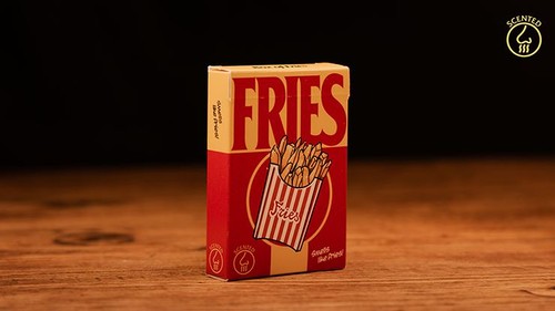 Fries scented playing cards - fries,